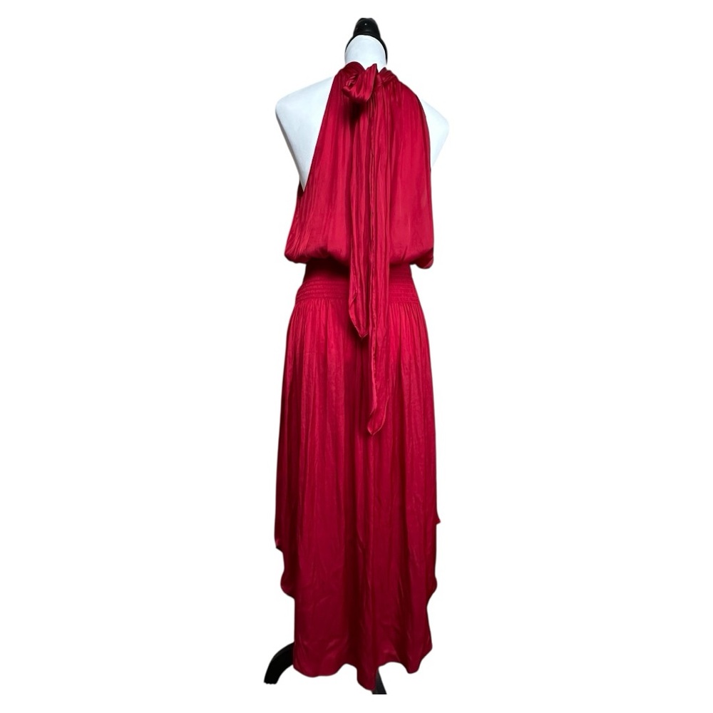 Ramy Brook Ruby Elegant Flowy Red Halter Neck Dre… - image 2